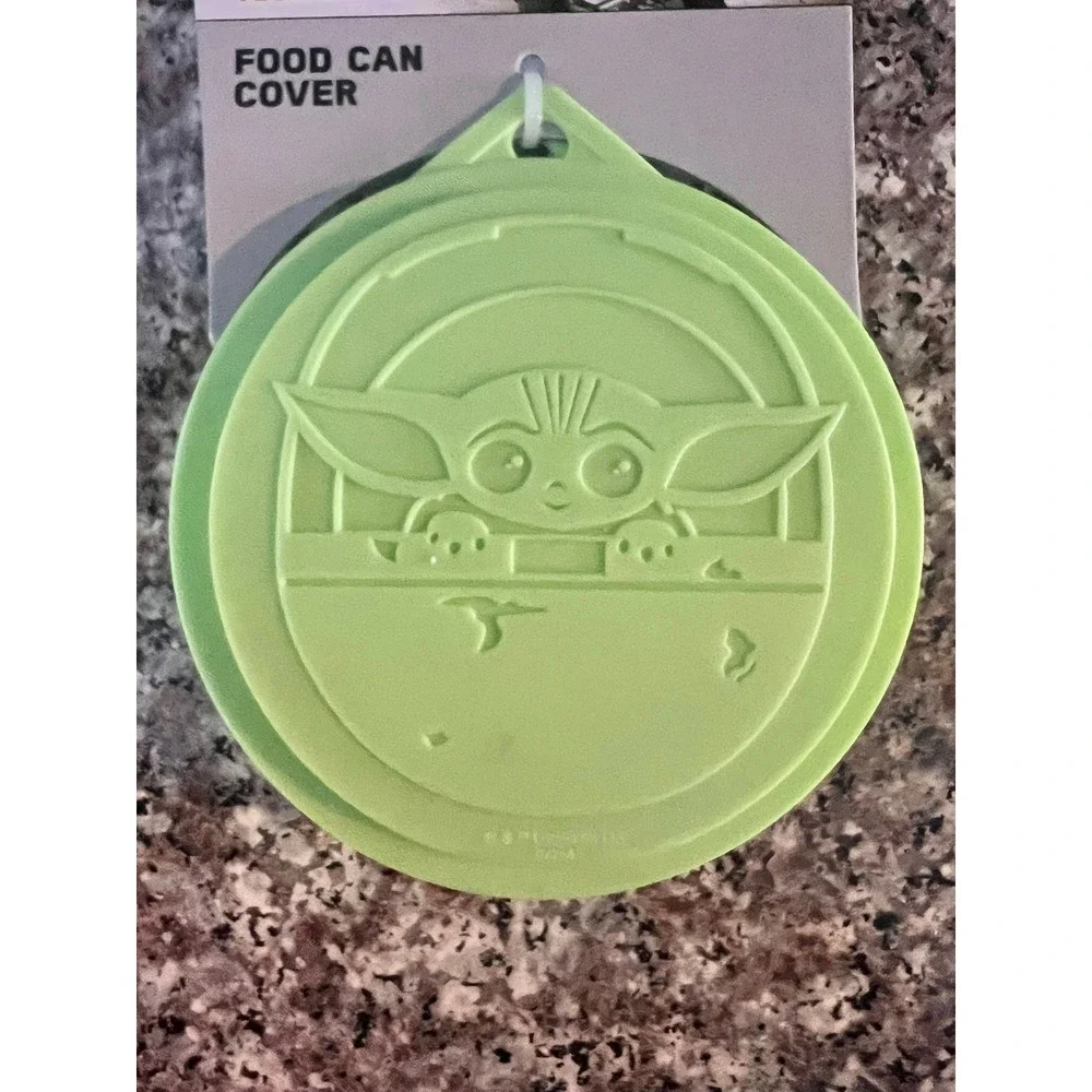 Star Wars Food Can Cover Pet OS Green Brand New Grogu Baby Yoda Silicone 3pk